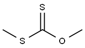 Methoxydithioformic acid methyl ester Struktur
