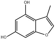 4,6-Benzofurandiol,  3-methyl- Struktur