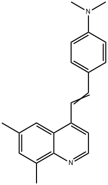 6,8-DIMETHYL-4-(PARA-DIMETHYLAMINOSTYRYL)QUINOLINE,19716-21-3,结构式