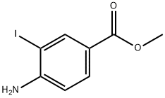 4-アミノ-3-ヨード安息香酸メチル 化学構造式
