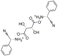 bis[(R)-[cyano(phenyl)methyl]ammonium] [R-(R*,R*)]-tartrate 结构式