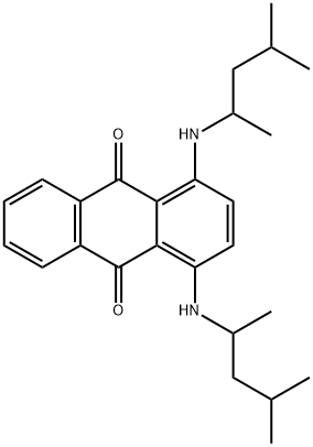 Anthraquinone, 1,4-bis((1,3-dimethylbutyl)amino)-,19720-42-4,结构式