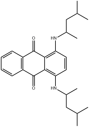 Anthraquinone, 1,4-bis((1,3-dimethylbutyl)amino)- Structure