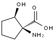 Cyclopentanecarboxylic acid, 1-amino-2-hydroxy-, (1S,2R)- (9CI),197247-93-1,结构式