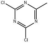 2,4-Dichloro-6-methyl-1,3,5-triazine Struktur
