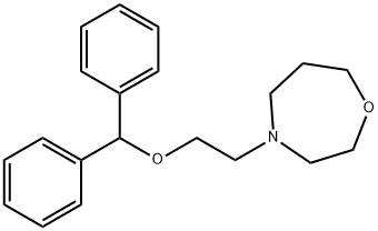 4-[2-(Diphenylmethoxy)ethyl]hexahydro-1,4-oxazepine,19732-39-9,结构式