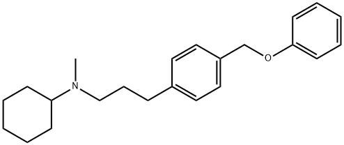 N-Methyl-N-[3-[p-(phenoxymethyl)phenyl]propyl]cyclohexan-1-amine Struktur