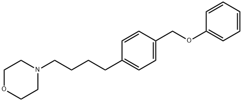 4-[4-[4-(phenoxymethyl)phenyl]butyl]morpholine Struktur