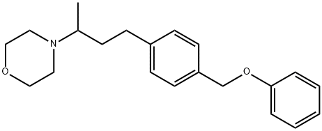4-[1-Methyl-3-[4-(phenoxymethyl)phenyl]propyl]morpholine 结构式