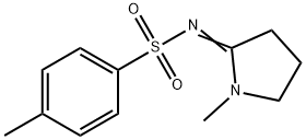 N-(1-Methyl-2-pyrrolidinylidene)-p-toluenesulfonamide 化学構造式