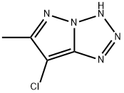 1H-Pyrazolo[1,5-d]tetrazole,  7-chloro-6-methyl-  (9CI) 结构式