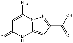 Pyrazolo[1,5-a]pyrimidine-2-carboxylic acid, 7-amino-4,5-dihydro-5-oxo- (9CI),197367-86-5,结构式