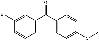 3-ブロモ-4'-(メチルチオ)ベンゾフェノン 化学構造式