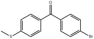 4-ブロモ-4'-(メチルチオ)ベンゾフェノン 化学構造式