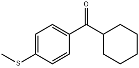 シクロヘキシル4-チオメチルフェニルケトン 化学構造式