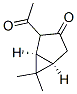Bicyclo[3.1.0]hexan-3-one, 2-acetyl-6,6-dimethyl-, (1R,5R)- (9CI) 结构式