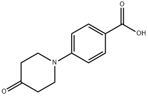 4-(4-氧代哌啶-1-基)苯甲酸,197446-34-7,结构式