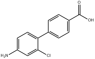 4-(2-Amino-3-chlorophenyl)benzoic acid 结构式