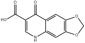 5,8-DIHYDRO-8-OXO-2H-1,3-DIOXOLO(4,5-G)QUINOLINE-7-CARBOXYLIC ACID, 19746-58-8, 结构式