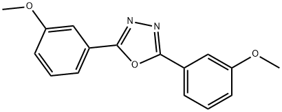 2,5-ビス(3-メトキシフェニル)-1,3,4-オキサジアゾール 化学構造式