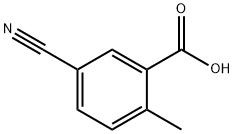 5-Cyano-2-methyl-benzoic acid 化学構造式