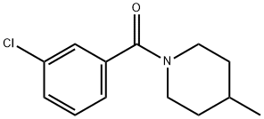 1-(3-Chlorobenzoyl)-4-Methylpiperidine, 97% Struktur