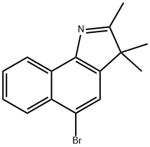 6-Bromo-2,3,3-trimethyl-4,5-benzoindolenine 结构式