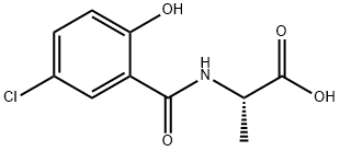 Alanine,  N-(5-chloro-2-hydroxybenzoyl)- Struktur