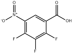 2,3,4-三氟-5-硝基苯甲酸, 197520-71-1, 结构式