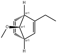 Bicyclo[2.2.1]hepta-2,5-diene, 2-ethyl-7-methoxy-, syn- (9CI) Struktur