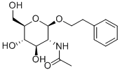 PHENYLETHYL 2-ACETAMIDO-2-DEOXY-BETA-D-GLUCOPYRANOSIDE Structure