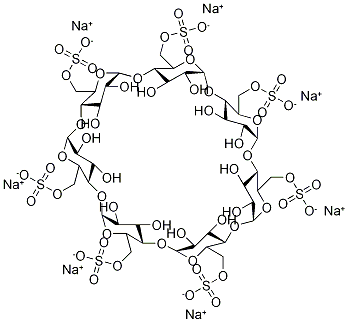 HEPTAKIS(6-O-SULFO)-(BETA)-CYCLODEXTRIN Struktur