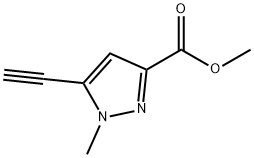 Pyrazole-3-carboxylic acid, 5-ethynyl-1-methyl-, methyl ester (8CI) Structure