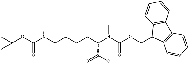 (S)-2-[メチル(9H-フルオレン-9-イルメトキシカルボニル)アミノ]-6-(tert-ブトキシカルボニルアミノ)ヘキサン酸 price.