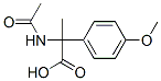 Benzeneacetic  acid,  -alpha--(acetylamino)-4-methoxy--alpha--methyl- Struktur