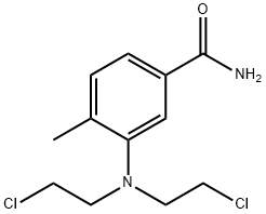3-[Bis(2-chloroethyl)amino]-4-methylbenzamide 结构式