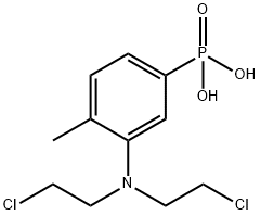 [3-[Bis(2-chloroethyl)amino]-4-methylphenyl]phosphonic acid Structure