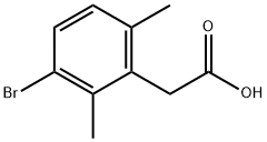 2-(3-broMo-2,6-diMethylphenyl)acetic acid 化学構造式