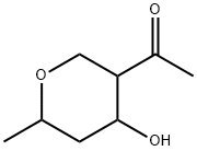 Ethanone, 1-(tetrahydro-4-hydroxy-6-methyl-2H-pyran-3-yl)- (9CI) 化学構造式