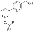 (6-[3-(TRIFLUOROMETHOXY)PHENYL]PYRIDIN-3-YL)METHANOL,197847-92-0,结构式