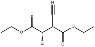 Butanedioic acid, 2-cyano-3-methyl-, diethyl ester, (3S)- (9CI) 化学構造式