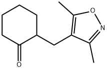 2-[(3,5-Dimethyl-4-isoxazolyl)methyl]cyclohexanone,19788-40-0,结构式