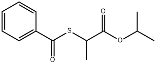 2-(Benzoylthio)propionic acid isopropyl ester Structure