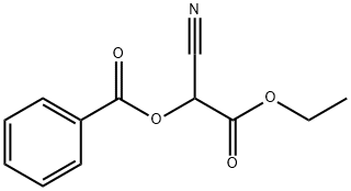 (Benzoyloxy)cyanoacetic acid ethyl ester Struktur
