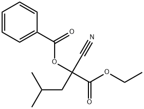 2-Cyano-2-(benzoyloxy)-4-methylvaleric acid ethyl ester,19788-61-5,结构式