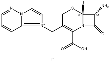 1-[((7R)-7-AMINO-4-CARBOXY-3,4-DIDEHYDROCEPHAM-3-YL)METHYL]-1H-IMIDAZO[1,2-B]PYRIDAZIN-4-IUM IODIDE|1-[[(6R,7R)-7-氨基-2-羧基-8-氧代-5-硫杂-1-氮杂二环[4.2.0]辛-2-烯-3-基]甲基]咪唑并[1,2-B]哒嗪碘化物