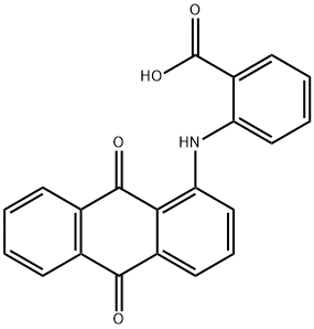 2-[(9,10-dihydro-9,10-dioxo-1-anthryl)amino]benzoic acid Structure