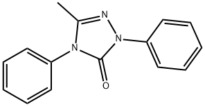 2,4-ジヒドロ-5-メチル-2,4-ジフェニル-3H-1,2,4-トリアゾール-3-オン 化学構造式