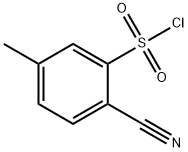 2-CYANO-5-METHYLBENZENESULFONYL CHLORIDE Structure