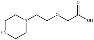 Acetic acid, [2-(1-piperazinyl)ethoxy]- (9CI) Structure